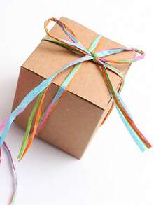 拉菲草丝带绳，牛皮纸包装绳，用于礼品包装和装饰 - 彩色 - 查看 10