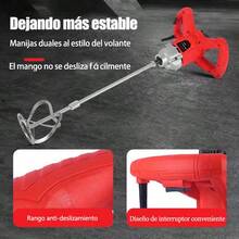 Mezcladora Eléctrica De Cemento Pintura 6 Velocidades 2500w - Tipo de Enchufe A USA (110-127V) - Ver 7