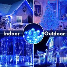 240LED 88Ft Connectable String Lights Indoor Outdoor Wire Warm White Lights Twinkle Fairy In With Timer Bedroom Classroom Wedding Tree Patio Decor - Blue + 240LED - View 7