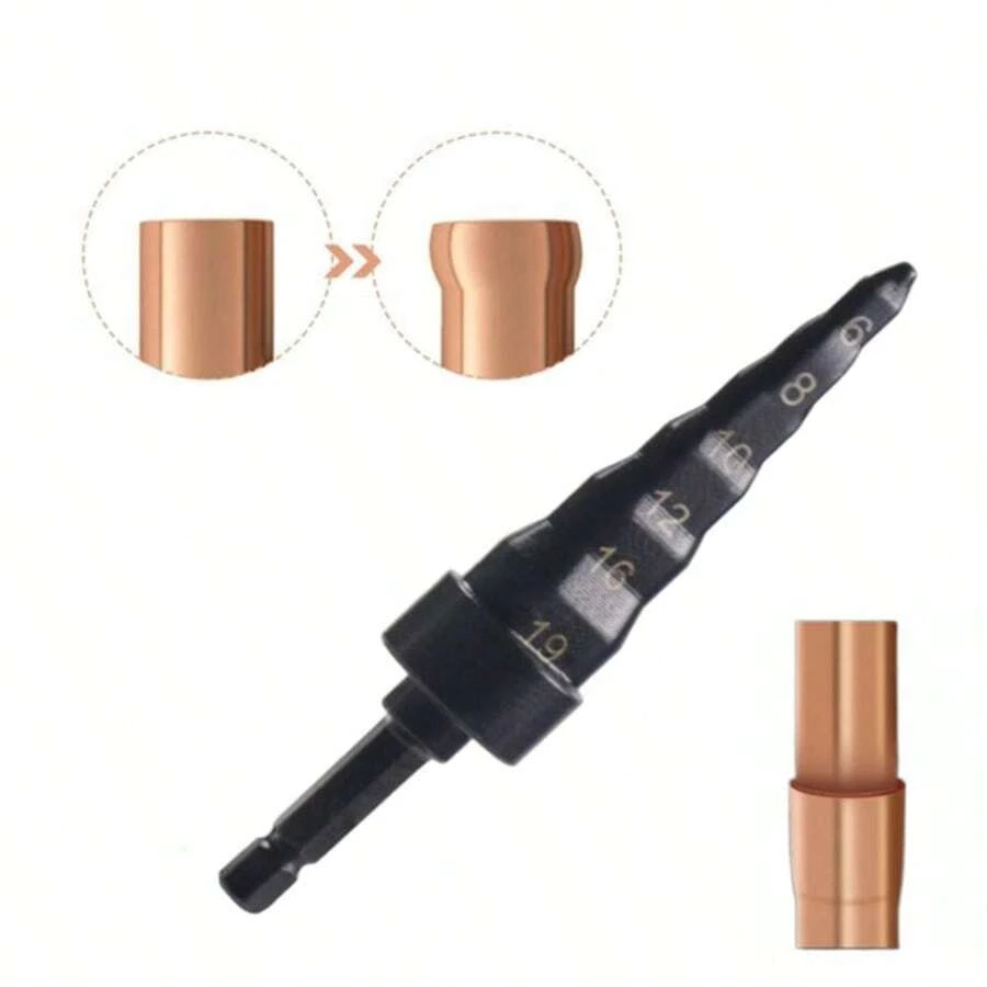5-In-1 Or 6-In-1 Copper Pipe Expander Tool, Manual Pipe Expansion Tool, Drill Bits, HVAC Repair Tool - New 6-in-1 - View 1