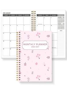 Trees 2026-2027 年月度计划笔记本，A5 简约周计划和月度计划学年日历笔记本，32 页办公和学校用品，完美的教师礼物 - 彩色 - 查看 9