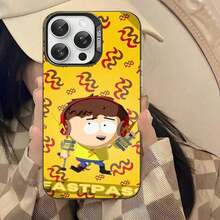 Funda S-South Manga P-Park compatible con 17 16 15 14 13 12 11 Pro MAX, cubierta trasera mate a prueba de golpes, protección contra caídas, cubierta mate - Z2 - Ver 3
