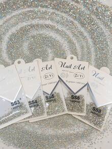 Tesouro direto Import Rhinestone Nail Art Decoration SS3/SS4/SS5/SS6/SS8, Carnival, Encapsulated Nails - SS4 - View 1