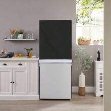 - Cubierta de refrigerador para exteriores, 600D resistente, impermeable, cubierta de congelador vertical, exterior para nevera. Parte delantera se puede enrollar con cremalleras. Negro, - 23" L x 23" W x 56" H - Ver 9