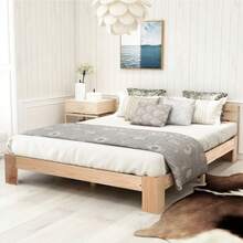 Cabeceros de cama - Natural + Madera maciza + 140cm*200cm - Ver 6