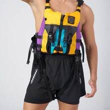 HISEA 100N High Buoyancy Professional Paddle Board, Kayak, Dragon Boat Racing, Drifting Life Jacket, Fishing Vest - Black - View 6