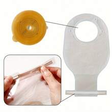 15PCS Colostomy Bags, Two Piece Drainable Pouches With Closure, Max Cut 70mm Ostomy Supplies For Ileostomy Stoma Care, 10pcs Bags+ 5pcs Skin Barriers - 10+5 - View 4