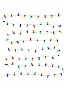 1m Doll House Mini Lights String: 1/12 Scale Miniature Simulation Lights, Suitable For New Year, Easter, Holiday Celebrations, Party Decorations, Scene Models (Light Color Random). PS: This Is A Mini Light String Decoration, Without Lighting Function. - Multicolor - View 9