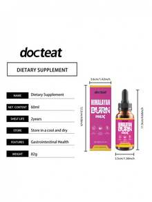 Docteat Himalayan Burn Max Dietary Supplement 60ml Liquid Fast Absorption Weight Management Metabolism Support Healthy Lifestyle Fitness Goals Natural Ingredients Energy Boost Body Care Wellness Routine Daily Intake Improved Vitality Balanced Nutrition Potent Formula Effective Results Advanced Formula Premium Quality Concentrated Essence Essential Nutrients Effective Solution Body Sculpting Fitness Enthusiast Health Conscious Individuals Active Lifestyle. - 1 - 查看 2