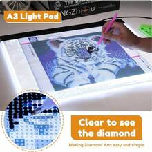 1pc A2/A3/A4/A5 LED Light Pad Suitable For Diamond Painting Art Kits, Diamond Painting Light Board, USB Powered Tracing Light Board For Painting, Sketching, Animation, With 4 Fixing Clips (Black, Red, Blue, Yellow Colors Available) - Multicolor - View 17