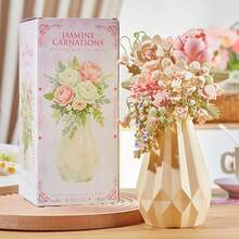 486 Stück Blumenstrauß-förmige Bauklötze, geeignet für Heimdekoration, Valentinstag-Geschenk, Geburtstagsgeschenk, Geschenk für Liebhaber, Freunde und Familie. Kann auch als Urlaubsgeschenk, Vatertags-Geschenk, Muttertags-Geschenk, Hochzeitsgeschenk, Hochzeitsdekoration, Abschlussgeschenk verwendet werden. - Verschiedenfarbig - Übersicht 10