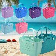 Hot Selling High-Quality Lightning Pattern EVA Material Unisex Large Capacity Tote Bag, Toilet Bag, Swimming Bag, Travel Organizer - 玫紅色 - 查看 8
