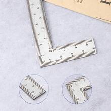 迷你框架尺 L 型方尺 不锈钢直角尺 精密测量布局工具，适用于建筑框架规制 迷你直角尺布局工具 迷你框架尺 不锈钢方尺 测量尺 建筑框架规制绘图工具