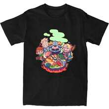 Dungeon Meshi Anime Marcille Laios T Shirt Summer Delicious In Dungeon T Shirts 100% Cotton Tshirt For Men'S Short-Sleeve Tops Casual Men'S Cotton T-Shirt Crew-Neck Top Micro-Stretch Knitted Fabric Regular Fit - màu đen - Xem 1