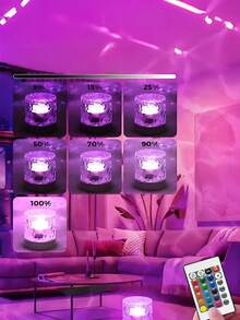 1pc Aurora Light/Wave Light, RGB Night Light For Room Ceiling/Wall Decor, Ocean Wave Rotating Atmosphere Lamp With Remote Control, 5V USB Powered, Colorful LED Projector Light To Create Dreamy Night Ambiance In Living Room & Bedroom - RGB Multicolors - View 11