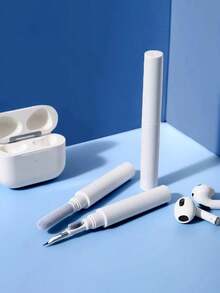 3-In-1 Wireless Earphone Cleaning Kit Includes A Multi-Functional Cleaning Pen, A Soft-Bristled Brush, And A Flocked Sponge To Remove Dust And Stubborn Stains. Suitable For Cleaning Bluetooth Earphone Cases, Mobile Phones, Cameras, And Other Devices, This Compact And Portable Tool Easily Fits In A Pocket Or Bag For Convenient Travel Or Everyday Use. - Multicolor - View 7