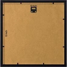 12x12 Picture Frames Set Of 9 With Mat For 8x8 Photos Or Without Mat For 12x12, Square Gallery Wall Decor Collage For Picture Display, Black Frame Set For Wall Hanging - màu đen - Xem 4