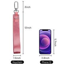 Wristlet Keychain For Women & Men – Stylish And Durable Key Chain Holder, Wallet Holder & ID Badge Lanyard Strap For Keys, Car Keys, Mobile Phones, Or Small Items, Premium Leather & Metal Buckle, Multi-Color, Convenient Hands-Free Design, Perfect Christmas Gift For Friends, Family, Teachers & Teens - Hồng - Xem 2