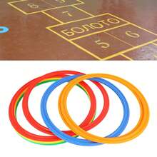 Kids Sports Speed Ring Set 10 Rings 10 Buckles Increased Agility Outdoor Rings Toy M 28cm - Multicolor - Ver 5