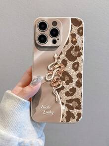 创意时尚金黄蛇纹豹纹彩绘防震手机壳，兼容 17 Pro/17 Air/17/17 Pro Max/16/11/16 Pro/16 Plus/16 Pro Max/16 e/15 Pro Max/13/14/12/XS/XR/7G/8P，兼容三星 Galaxy 11/12 Pro/12/12 X/13 Pro/14 Pro/15 Pro，兼容 Redmi 10/9/Note9/12c/Note11 Pro/Note8 Pro - 彩色 - 查看 3