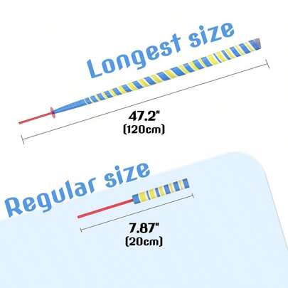 10PCS Classic Retro Telescoping Popper Stick - Colorful Paper Telescopic Popping Wand Magic Trick Prop, Party F...