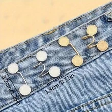 2件套牛仔裤束腰魔法工具，裤子收腰魔法工具，束腰纽扣，一款能让你的腰围变小的魔法工具（即使你的腰围很大）。