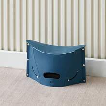 Taburete plegable portátil para exteriores, sillas, taburete portátil para acampar, taburete de almacenamiento, silla plegable, pesca, ligero - azul Sin cuerda - Ver 13