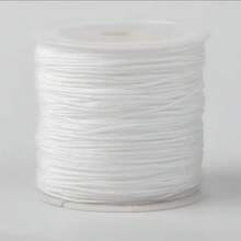 1 rollo de 450 cm de cuerda elástica de nailon con cuentas, hilo elástico de polipropileno para hacer manualidades, joyería y accesorios DIY - A - Ver 8