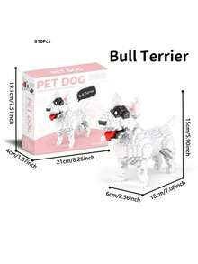 1938Pcs Siberian Husky Micro Mini Building Block Toy Set - First Choice For Pet Lovers, Multiple Pet Options Available, Festival Gift, Ideal For Building Block Assembly Beginners - Bronze - View 21