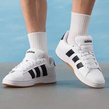 Adidas 三葉草男款經典運動休閒鞋 - 白色 - 查看 4