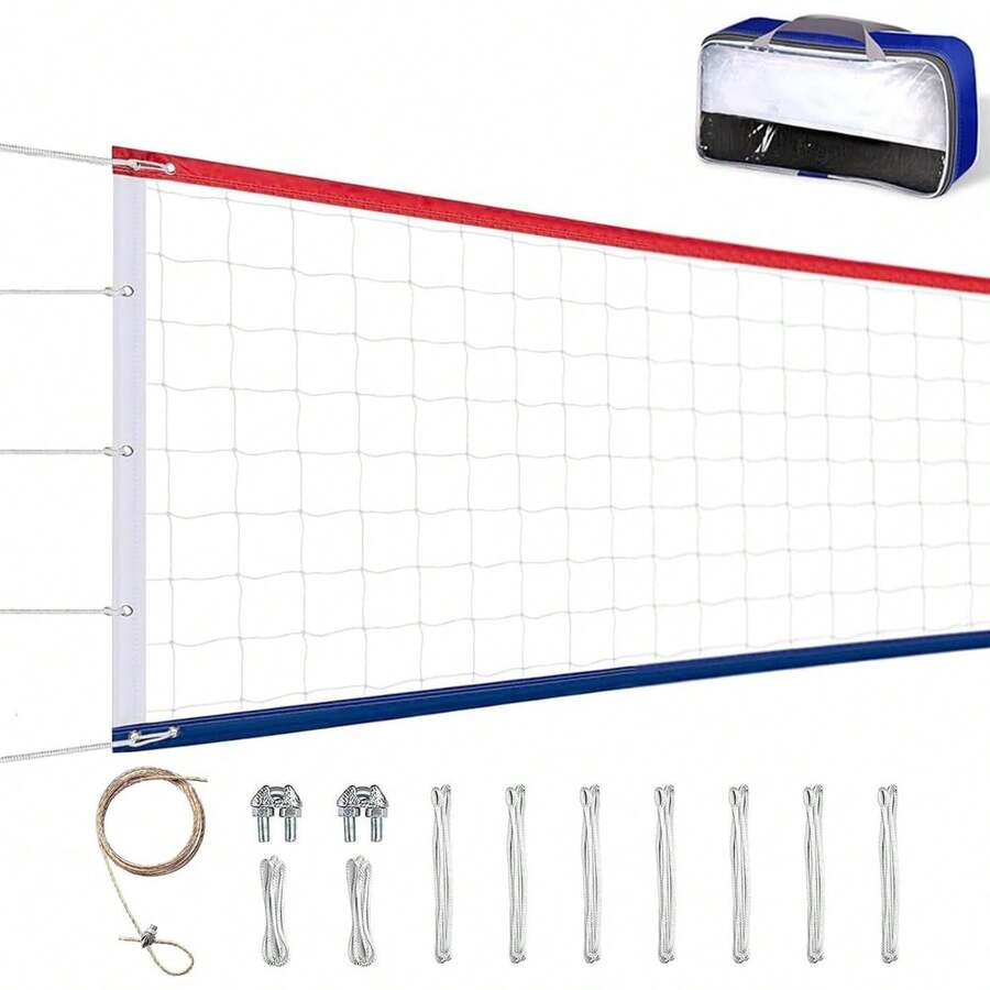 950 x Red de Voleibol, Red Profesional de Voleibol para Exteriores, Portátil con Bolsa de Transporte, para Uso Deportivo y Recreativo - 1 - Ver 1