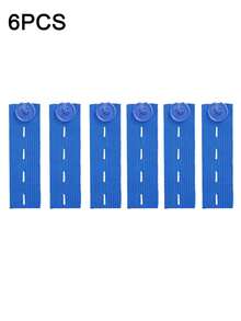 6pcs Adjustable Waistband Extender Buckle, Elastic Button Extenders,Premium Button Extender,Maternity And Overweight Men's Pants Extender,For Loose Pants,Jeans, Trousers, Skirt,Dress,Practical Sewing Tool(Black,White,Blue,Dark Blue,Light Blue) - Multicolor - View 14
