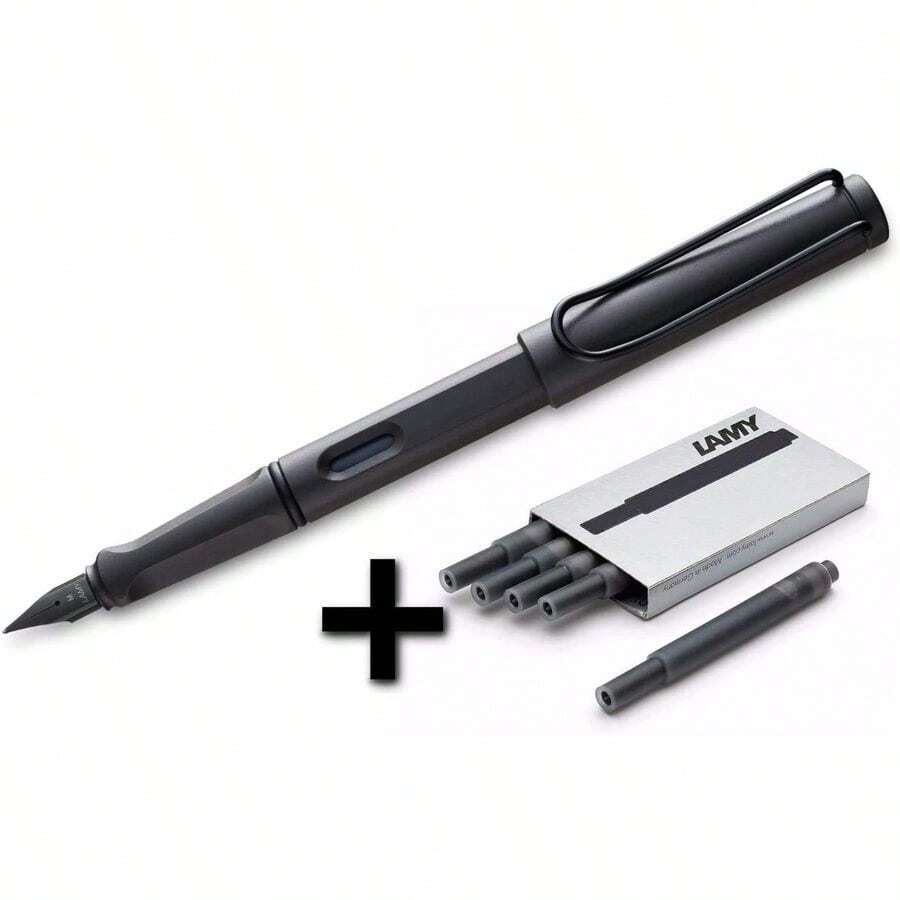 Fountain Pen (17F) Umber + 5 Black Ink Cartridges (1203886) - B00V55F1RG - View 1