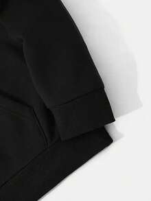 Women's Hooded Sweatshirt, Disney, Mickey Mouse, Christmas Elements, Cartoon Pattern - Printed Design, Casual Loose Women's Top, Soft And Skin Friendly, Suitable For Various Occasions Such As Home And Outdoor Wear In Autumn And Winter Seasons - 黑色 - 查看 4