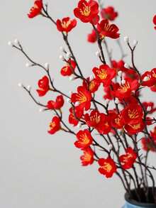 2 Cây Mận Tuyết Trắng Nhân Tạo, Quả Mận Giả, Làm Bằng Chất Liệu Nhựa, Thích Hợp Cho Phòng Ngủ, Tường, Nhà Ở, Khách Sạn, Văn Phòng, Đám Cưới, Tiệc Tùng Và Trang Trí Sân Vườn, Trang Trí Phòng, Trang Trí Nhà Cửa, Trang Trí Nhà Cửa, Trang Trí Phòng Ngủ, Trang Trí Tường, Đồ Dùng, Trang Trí Nhà Cửa, Hoa Mận Đỏ Nhân Tạo - Nhiều màu - Xem 5