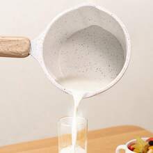 1个装牛奶锅，小麦秸秆不粘锅，家用辅助食品锅，迷你煎锅，专用倒油加热小锅，不粘酱油锅，牛奶锅，厨房方便面锅，适用于电磁炉和燃气灶