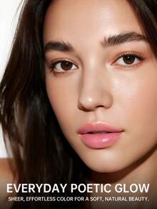 CATKIN Whiffle Dance Heart-Core Glitter Tinted Lip Balm Lipstick, Shimmering Textured Moisturizing Lipstick For Daily Hydration & Stylish Look C02 Pink Sigh - C02 Thở dài màu hồng - Xem 3