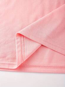 Basic Versatile Plain T-Shirt, Gym/Workout, Imported, Premium Fabric, For Her/Him, Gift, 100% Cotton Shirt, Immediate Shipping - 淺粉色 - 查看 4