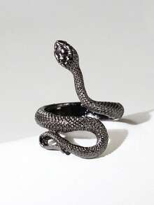 1 pieza Anillo de serpiente exagerado y de moda - Anillo de serpiente - Ver 9