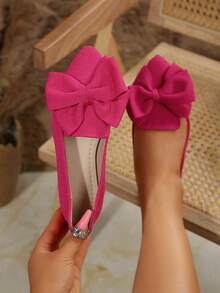 Rose Red Cloth With Fine Lines-bow