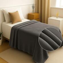 Cobertor Manta Solteiro 01 Peça Avulso 2,00 x 1,80 Mantinha Softy Fleece Casal Antialergico Toque Pelucia Macio Hipoalergênico - Chumbo - Visão 8