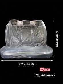 100-Pack Disposable Car Seat Covers – Universal Size Waterproof Dustproof Seat Protectors For Cars Trucks SUVs, Reusable Or Disposable Use, Prevent Oil Stains Rust Dirt Damage, Ideal For Auto Repair Shops Beauty Salons And Home Garages, Easy Fit Quick Install Tear-Off Design