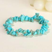 1pc 5-8mm Teens' Spiritual Natural Stone Bead Bracelet, Agate/Obsidian/Lapis Lazuli & Other Chakra Balancing & Energy Boosting Healing Stones, Suitable For Teens, Daily Wear, Holiday Gifts, Boho Fashion Jewelry - Multicolor - View 23