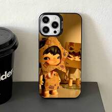 Cute H-Hironos Little Boy Phone Case For IPhone 17,16,15,14,13,12,11,Pro,Max,Plus,E,Air,Mini Black Tpu Cover - z1 - Xem 6