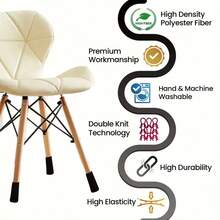 1/4/8/16个装重型椅腿套，带防滑垫，高弹性家具地板保护垫，适用于木质/桌椅/办公椅腿，家具垫，桌腿地板保护垫，家具地板保护垫，防滑家具垫，桌腿保护垫，椅腿保护垫，椅脚保护垫 - 彩色 - 查看 4