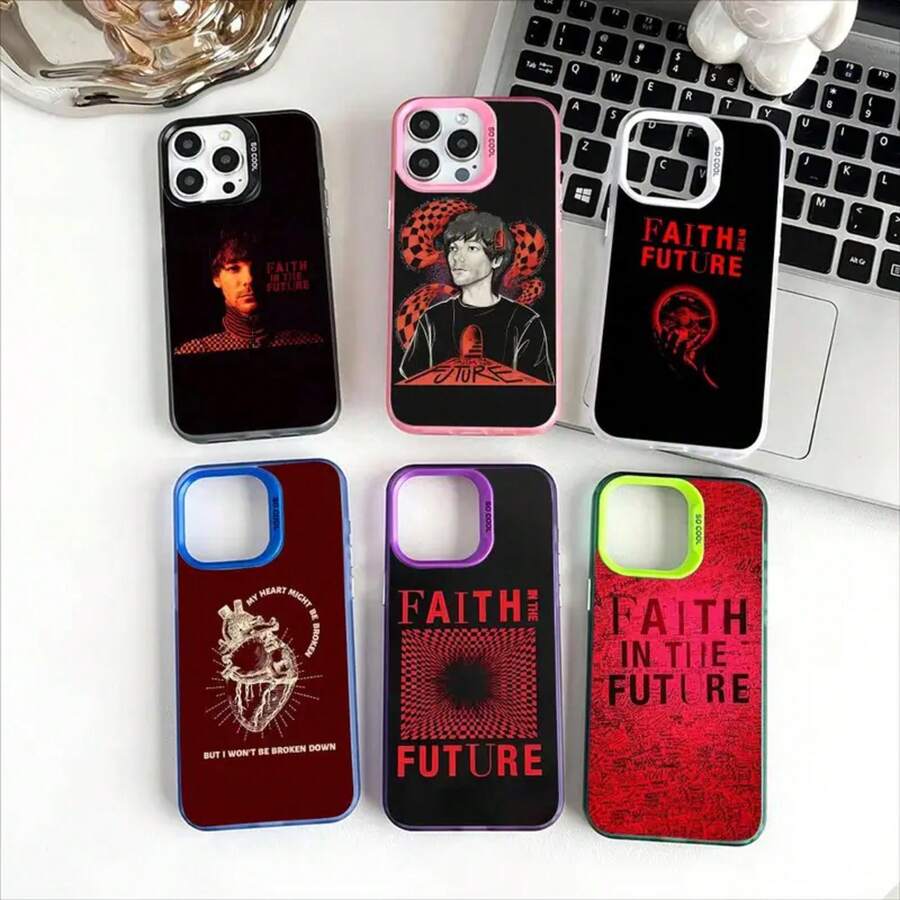 Custodia per telefono Louis Faith In The Future T-Tomlinson compatibile con 11, 12, 13, 14, 15, 16 Pro Max Plus, con protezione placcata, custodia compatibile con 17 Pro, 17 Pro Max, 17, 16 Pro - z11 - Visualizzare 1