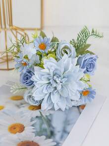 1PC Artificial Rose Dahlia Fake Flowers For Home Decor, Wedding Decor, Wedding Table Decorations, Spring Home Decor, Room Decor, Balcony Decor, Kitchen Decor, Dining Room, Bedroom Accessories, Living Room Decor, Party Decorations, Bride Holding Flower, Birthday Party, Wall Decor, House Decor, Birthday Gifts,Outdoor Garden Decor,Valentine's Day ﻿