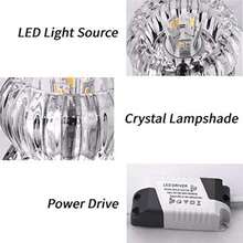 Downlight de Cristal, luz empotrada en el Techo de 3W con Abertura de 5-8 cm, Foco Decorativo para Pasillo Creativo en el Pasillo, Pasillo, Sala de Estar, Dormitorio(Blanco)(default) - Multicolor - Ver 5