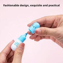 6 Peças Mini Canetas Marca-Texto Fluorescentes, Expressão Criativa, Canetas Marcadoras de Natal, Canetas Bolinhas Fofas e Alegres, Suprimentos Escolares, Presentes de Natal