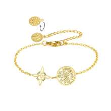 TEAMER 1 件不锈钢神秘女巫结空心星手链，男女通用简约优雅珠宝礼物，适合送给家人和朋友 - 時尚系列 - 查看 26